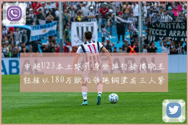 中超U23本土球员身价排行榜揭晓王钰栋以180万欧元领跑铜梁龙三人紧随其后
